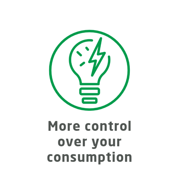 More control over your consumption