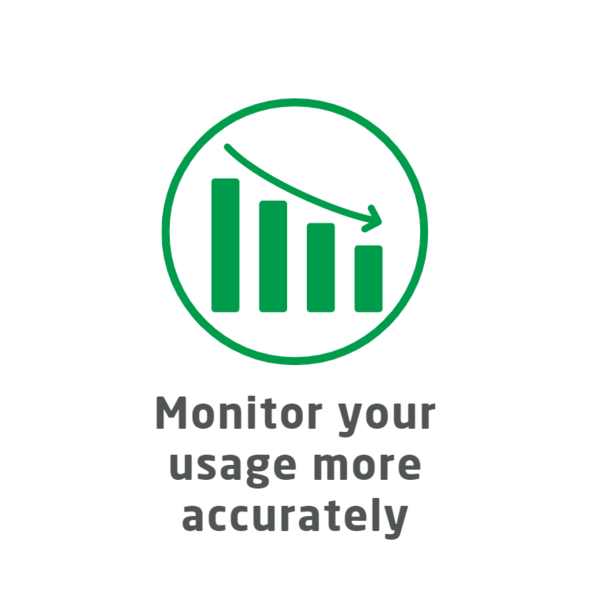 Monitor your usage more accurately