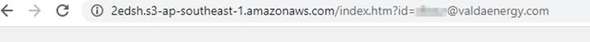 Exmple of a scam URL