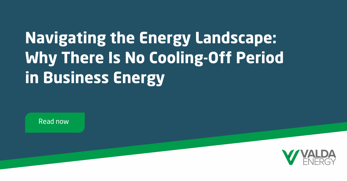 Why is there no cooling off period for business energy contracts?