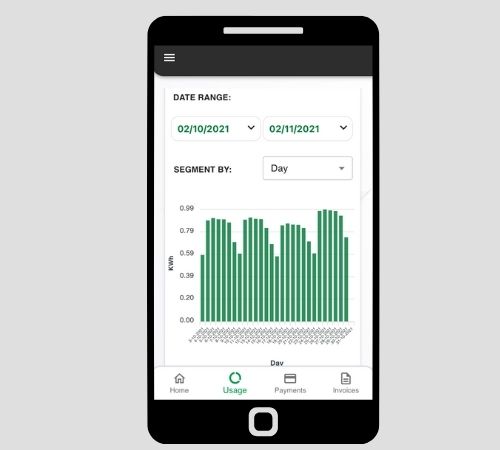 Valda Energy Usage Bars