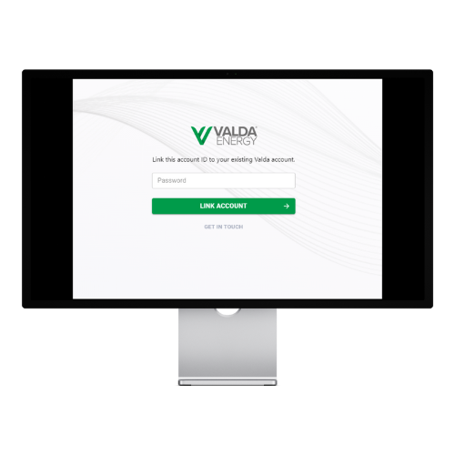 Password Confirmation Valda Customer Portal