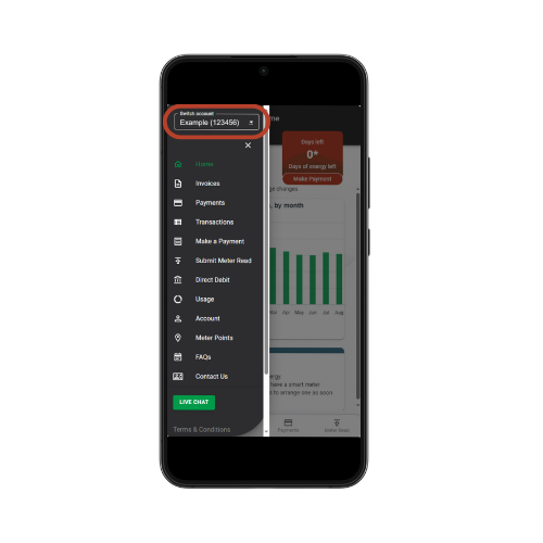 Valda Energy Customer Portal Account Alternate